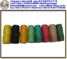 100% natural 3 ply jute twine spool / color twisted jute twine / dyed colored jute yarn and jute twine