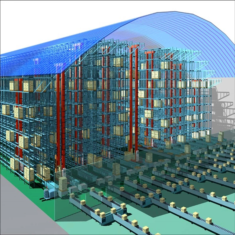 High Density Storage Pallet Racking Sytems Asrs Automatic Racking System