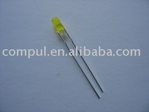 3mm round yellow in yellow led diode