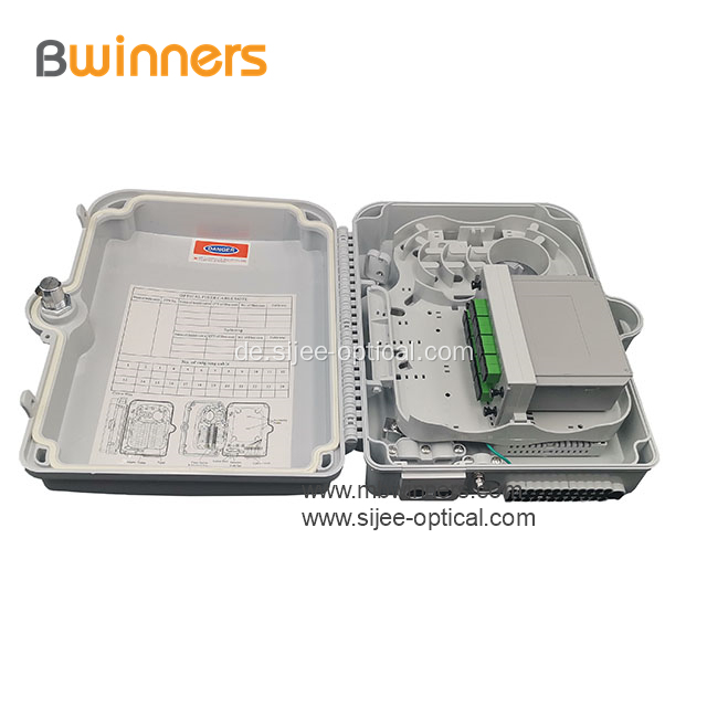 16 Core Fiber Optic Distribution Splitter Box für die Wandmontage