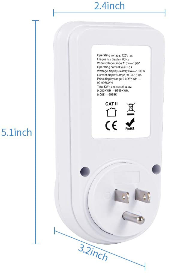 Backlight Power Charging Socket Size Display