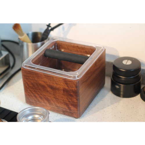 Wooden box coffee ground knock box