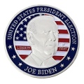 Moneda Joe Biden de colección chapada en oro de metal personalizado