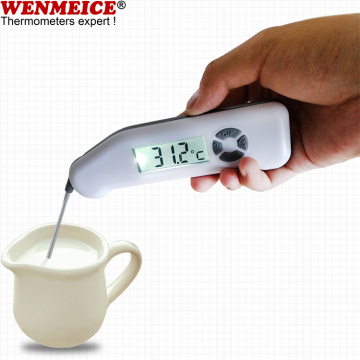 Waterdichte thermometer met wegklapbare sonde