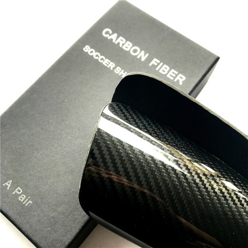 Luksusowa, trwała piłka nożna Carbon Shine Shin Guard