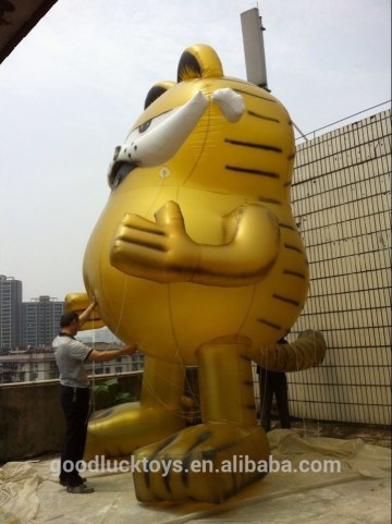 inflatable Garfield cat