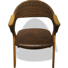 Leisure wooden outdoor rattan patio chair