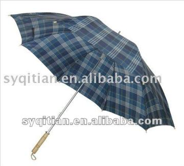 wooden handle golf umbrella