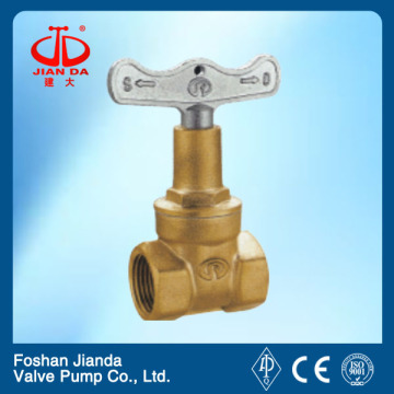 Threaded end copper gate valve with lock