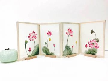 Hand Embroidered Folding Screen