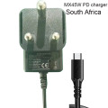 South Africa plug PD45W fast charger 5V3A12V3A15V3A20V2.25A