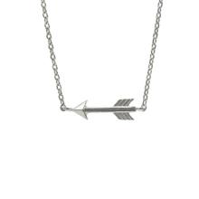 925 Sterling Silver Polished Arrow Necklace
