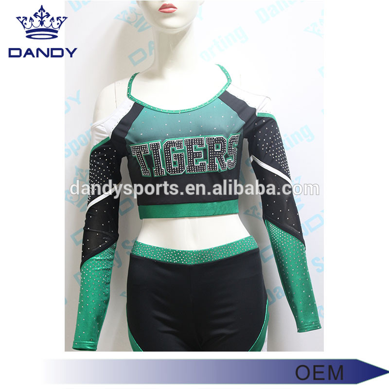 Eenzegaarteg Design Long Sleeve Cheer Uniform Fir Jugend