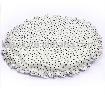 White jacquard cushion