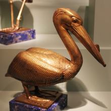 Cheap metal animal sculpture bronze pelican statue