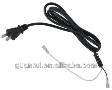 power cord with strain relief