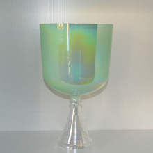 HF Cosmic Light Green Crystal Singing Bowl Factory - Wholesale Sound Healing Instruments