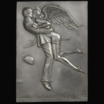 Hot Sale Copper Decoration Bronze Love Wall Relief Art Sculpture