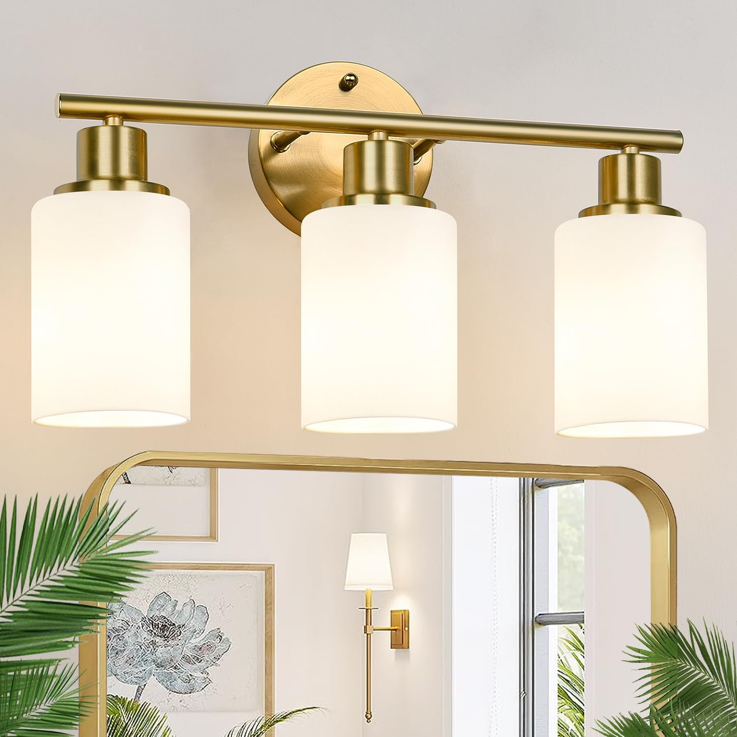 3-Light Light Fixtures Farmhouse Wall Lights with Glass Shades for Mirror Kitchen Bedroom Hallway Living Room (11) 3-Light Light Fixtures Farmhouse Wall Lights with Glass Shades for Mirror Kitchen Bedroom Hallway Living Room (11)