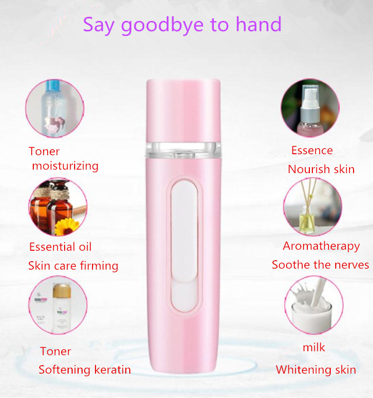 New rechargeable skin care humidifier spray water meter