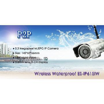 P2P Waterproof wireless camera security with FTP, email upload