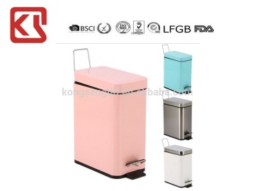 2016 hot sell rectangular foot pedal bin