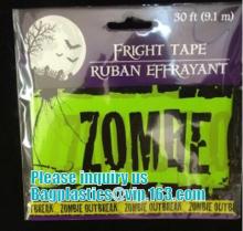 Black-KEEP OUT-Fright Caution Tape-Zombie Halloween Decoration