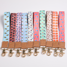 Factory Wholesale Customizable Wrist Key Chain Lanyard