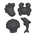 Custom Silicone Scrunch Beach Moulds Midnight Black