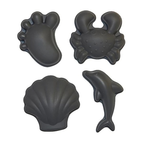 Custom Silicone Scrunch Beach Mold Midnight Black