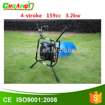 159cc engine 4-stroke double persons gasoline earth auger/ground drill/ice drill