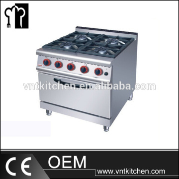 Commercial Gas Range With 4-Burner & Oven/Gas Range Oven/Gas Range With 4 Burner & Oven