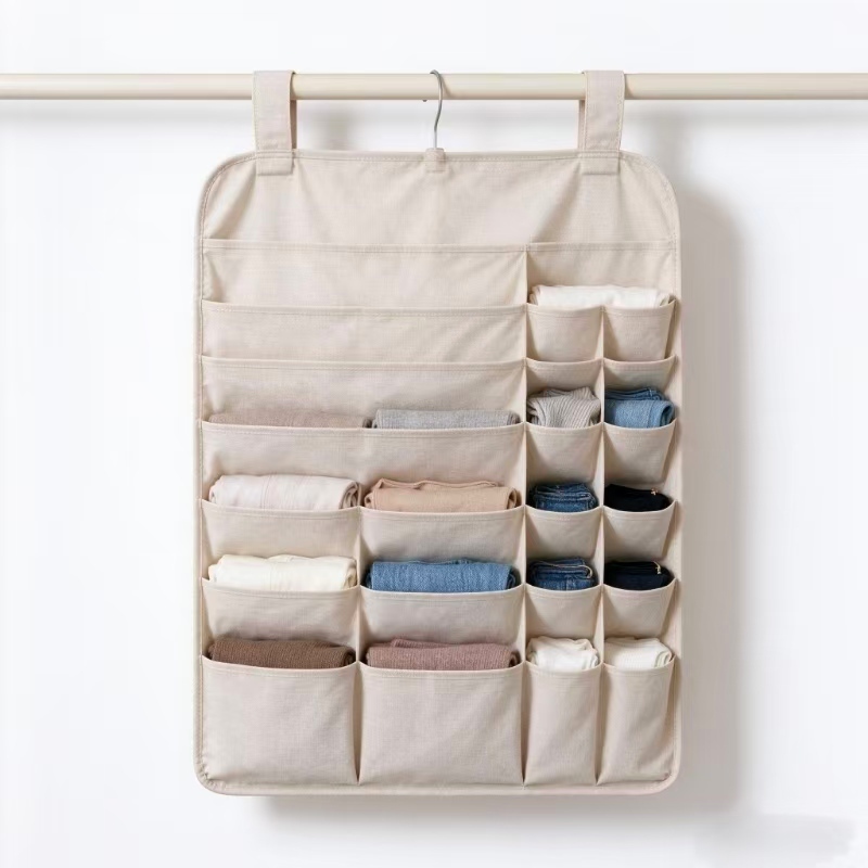 Multi Pockets Fabric Hanging Pouch