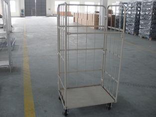 Industrial Four Wheel Steel Rolling Carts Logistics Foldabl