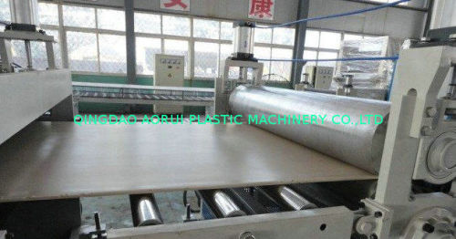 Engraved Wpc Plastic Foam Sheet Extruder , High Volume Wood Powder