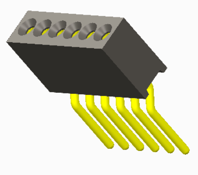 ピッチ1.27mmsipSMTピン長8.80mmコネクタ