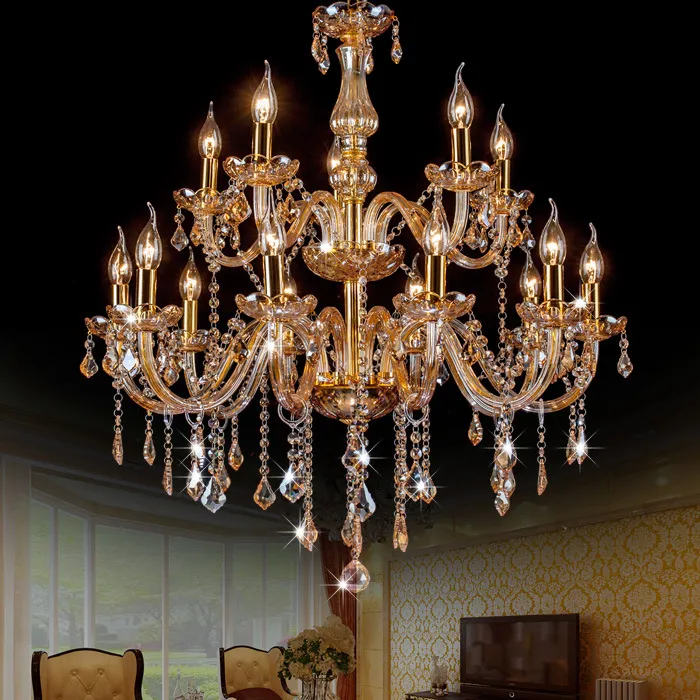 Stylish Transparent Bedside Crystal Chandelier for Home Decor