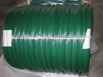 Plastic coated iron wire