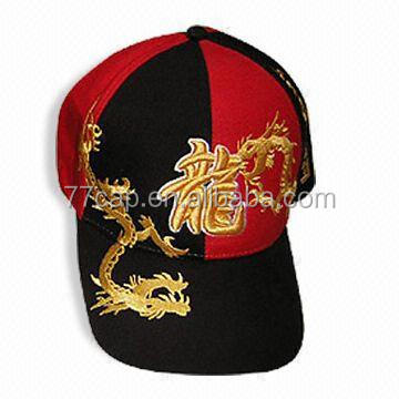 6 Panel Chinese Dragon Embroidery Baseball Cap