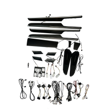 Carbon Fiber Interior Kit Dashboard for Porsche Macan 2018-2022 Door Trim Panel with Light