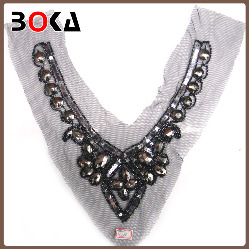 Fashion beads collar /rhinestones collar/sequins collar neck designs