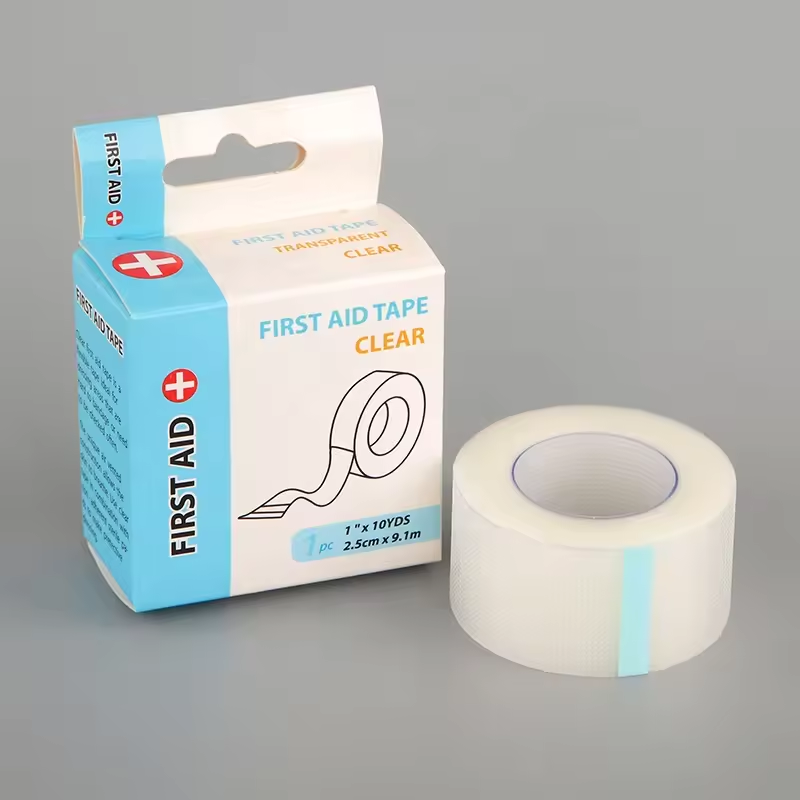 Real factory Transparent PE tape/ Hypoallergenic Clear tape/ plastic adhesive tape 2.5cm X 5m/1inch/2inch
