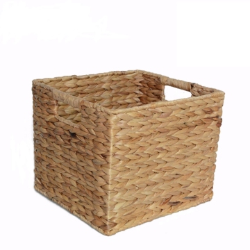 Practical Rectangular Water Hyacinth Storage Basket