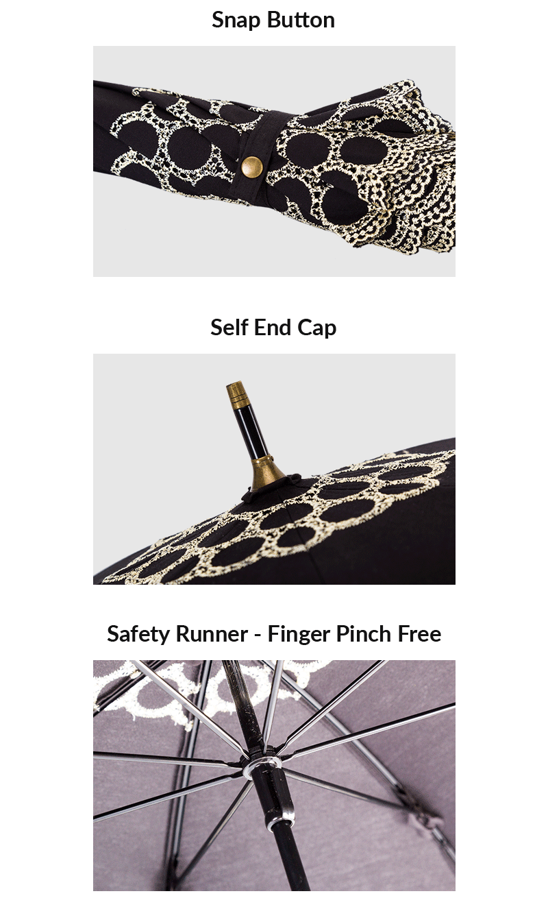 damesparaplu houten handvat women's umbrella wooden handle