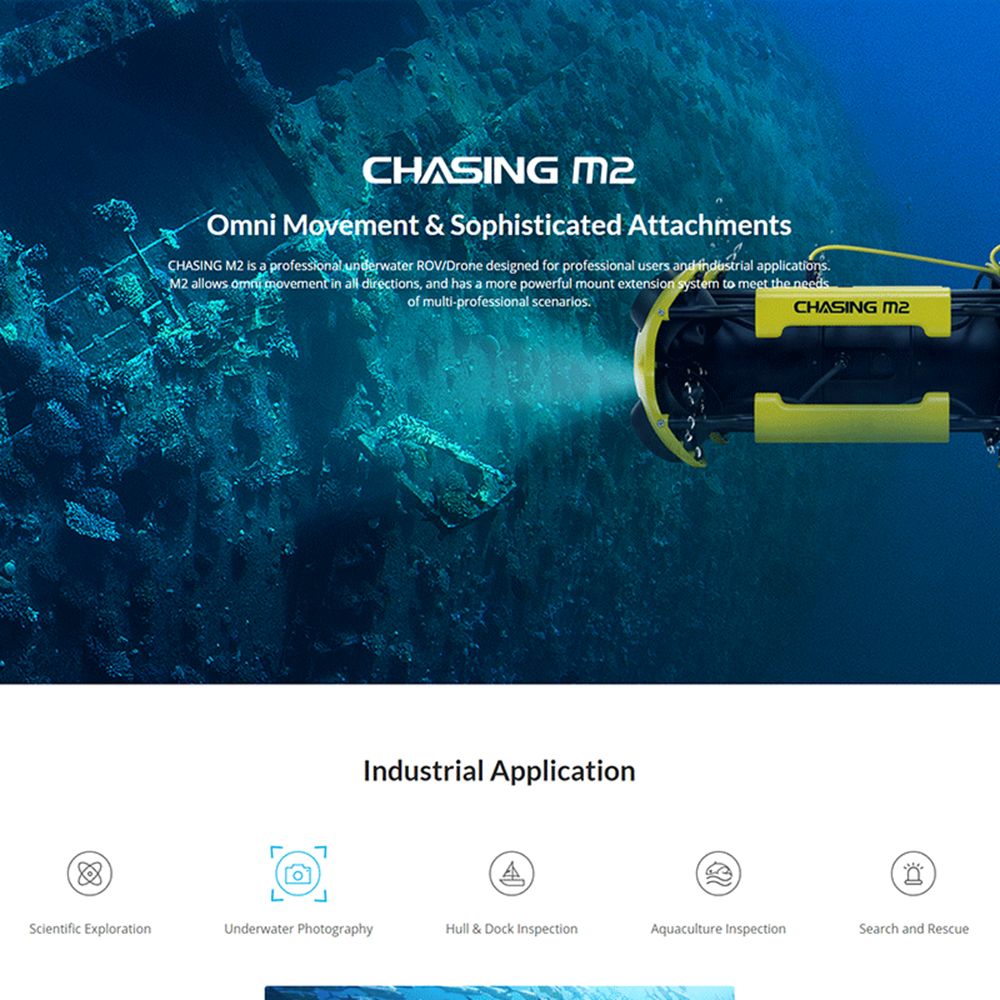 Chasing Qianjiao M2 P100 ROV | Professional Underwater Drone with a 4K UHD Camera
