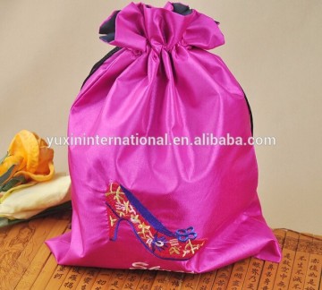 matching shoe and bag set pouch, gift silk pouch Drawstring pouch CH232