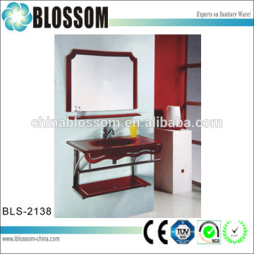Hot selling wall mount gcoloured lass washing basin