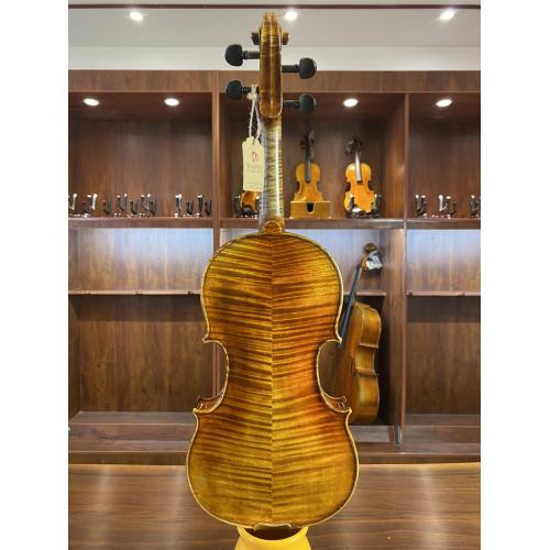 Madera de madera maciza envejecida arce acústico 4/4 violín