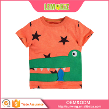 Best Sale Child Clothing 100% Cotton Printed Tee Shirt Baby Boys Girls Animal T Shirt