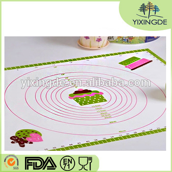 Flexible silicone mat Silicone Dough Rolling Mat oven mat